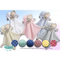 Dou dou infantil - Osito minky de topos