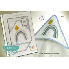 Capa de baño bebé - Serie Arco Iris y Sol