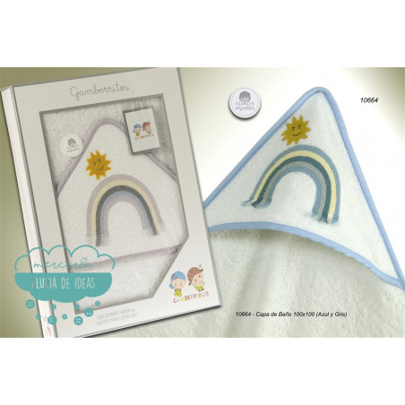 Capa de baño bebé - Serie Arco Iris y Sol