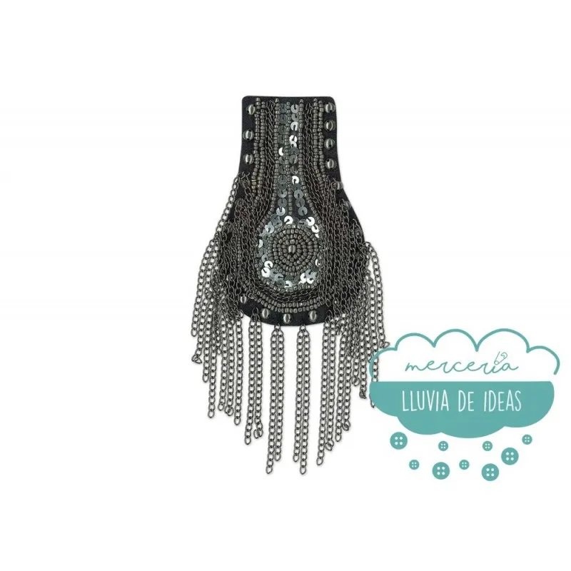 Aplique hombreras decorativas - Serie Angie - ÚLTIMA UNIDAD SUELTA Mercería Lluvia de Ideas