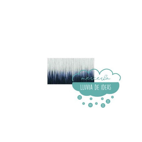 Fleco de cuquillo bicolor 20 cm.