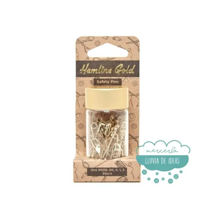 Imperdibles dorados surtidos - Hemline Gold