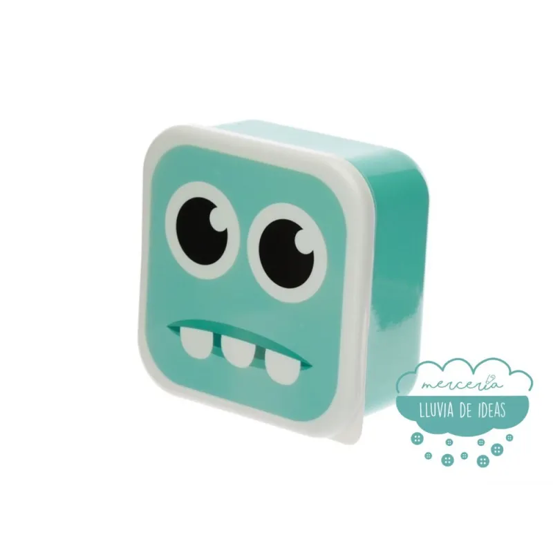 Set de 3 Tuppers infantiles o Fiambreras - Monstruos