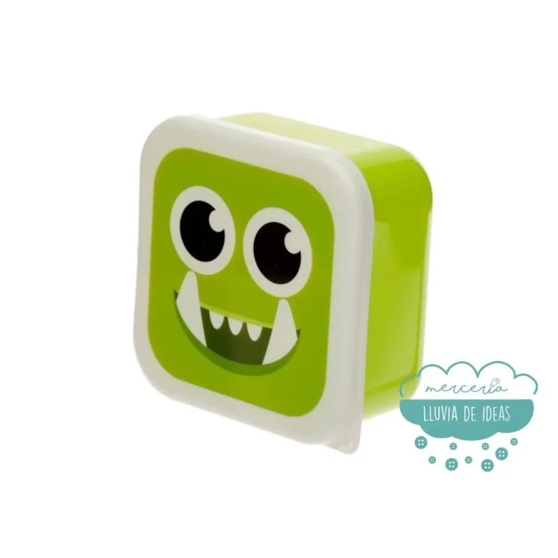 Set de 3 Tuppers infantiles o Fiambreras - Monstruos