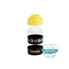 Fiambrera infantil redonda con compartimentos - Pac Man