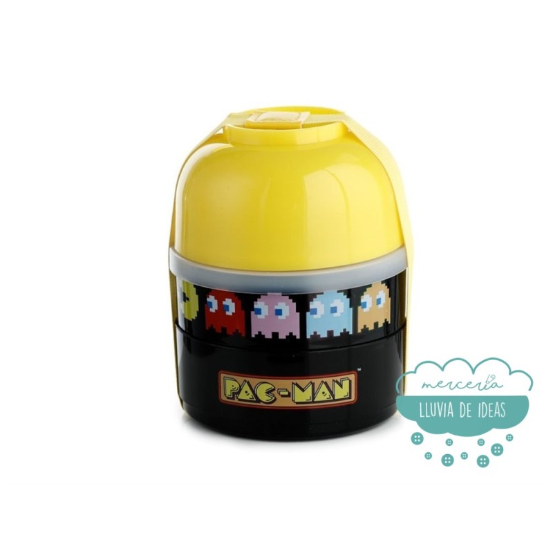 Fiambrera infantil redonda con compartimentos - Pac Man Fiambrera infantil redonda con compartimentos - Pac Man