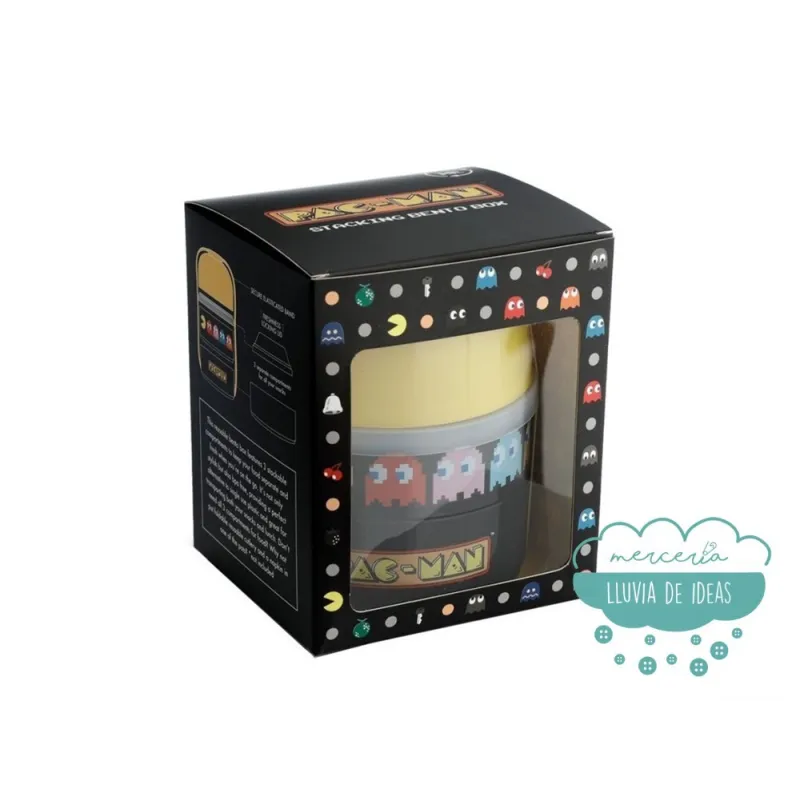 Fiambrera infantil redonda con compartimentos - Pac Man