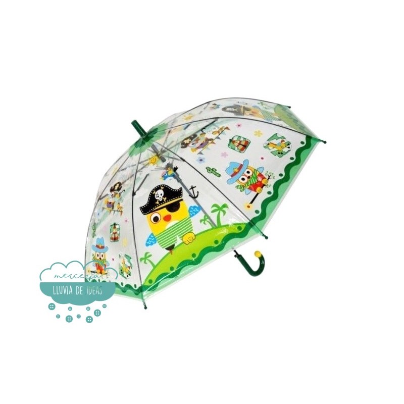 lavandería envidia frotis Paraguas infantil piratas 🌧️Mercería Lluvia de Ideas🌧️