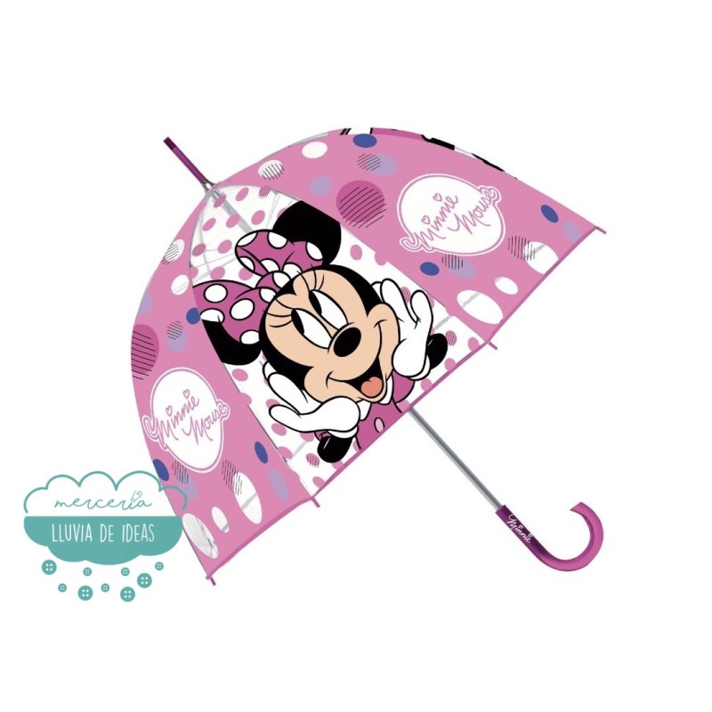Paraguas Minnie 🌧️Mercería Lluvia de