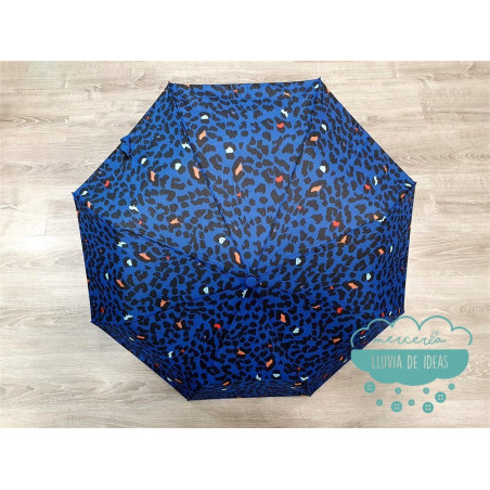 Paraguas plegable automático - Leopardo Animal Print