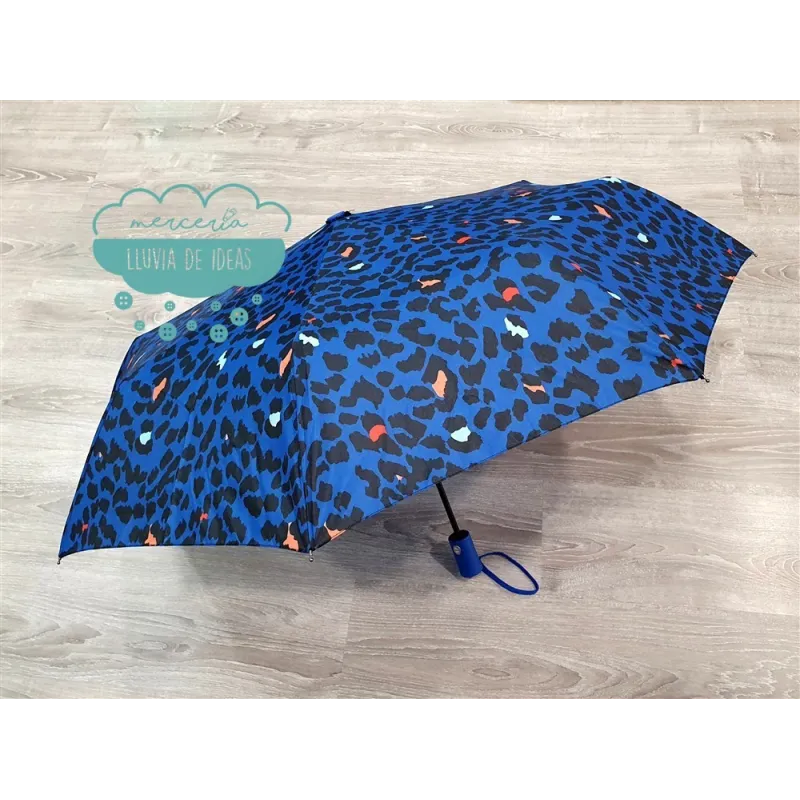Paraguas plegable automático - Leopardo Animal Print