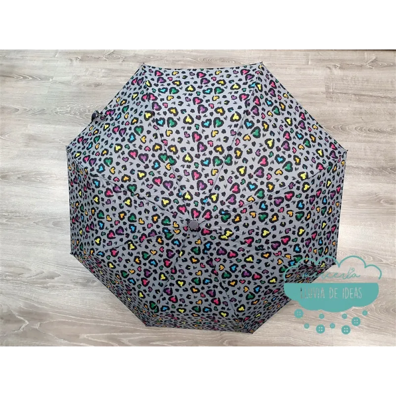 Paraguas plegable automático - Leopardo Animal Print