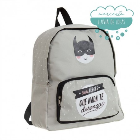 Mochila "Little Heroes" - Color gris