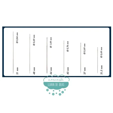 Agujas de coser a mano surtidas - Cose