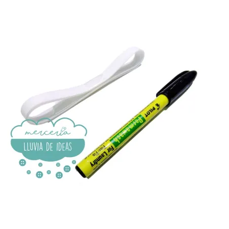 Rotulador Marcador Permanente (Pilot) Para La Ropa Con Cinta Termoadhesiva