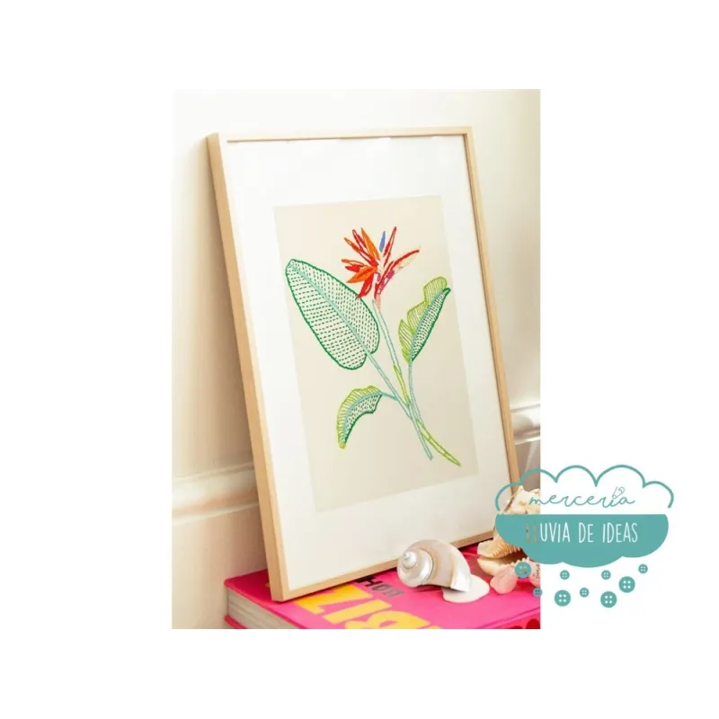 Revista bordados temática floral y vegetal - DMC