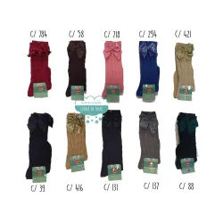 Calcetín De Ochos Con Lazo