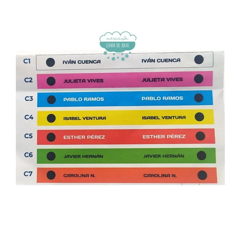 Cintas personalizadas para colgar ropa con cierre