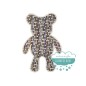 Parche para ropa bordado termoadhesivo - Oso Tweed Grande Parche para ropa bordado termoadhesivo - Oso Tweed Grande
