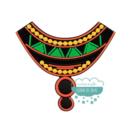 Aplicación de goma étnica - Serie Azteca 4