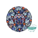 Parche para ropa bordado termoadhesivo - Mandala tonos azules