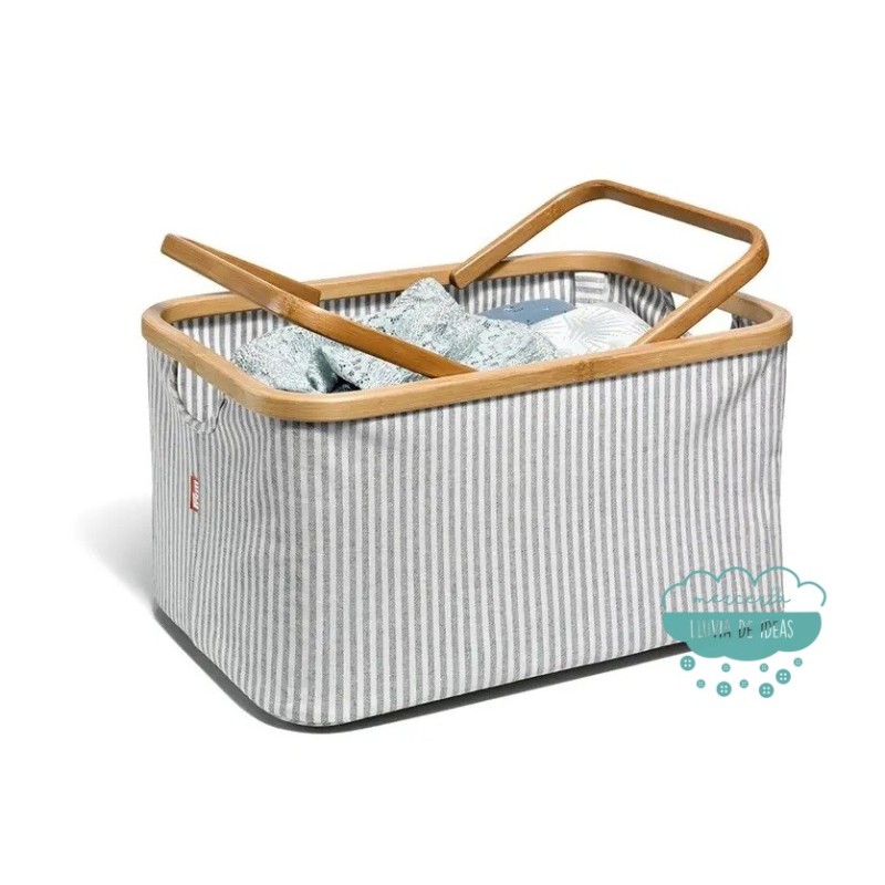 Cesta para labores Canvas & Bamboo - Prym Cesta para labores Canvas & Bamboo - Prym