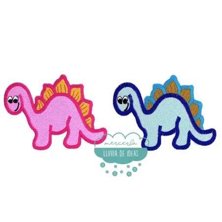 Parche para ropa bordado termoadhesivo - Dinosaurios Baby