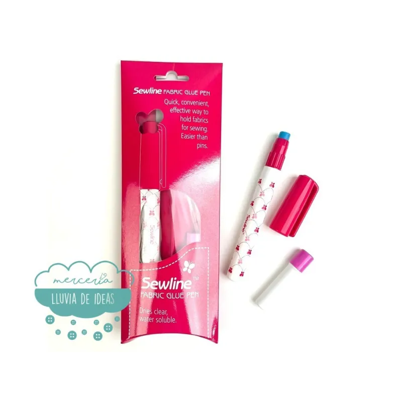 Pegamento textil soluble en barra Sewline - Color azul