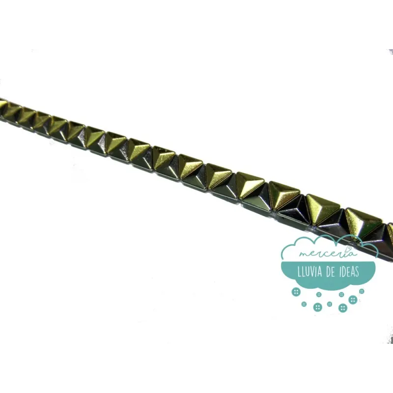 Tira metálica termoadhesiva - Serie Triángulo