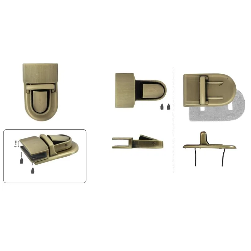 Cierre metálico de bolsos