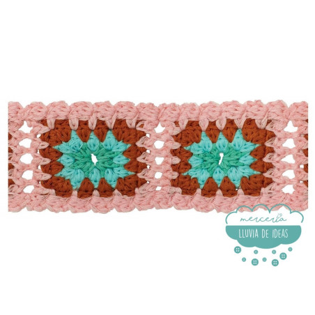 Granny square pasamanería - Varios colores
