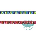 Fleco de borlas multicolor - Serie Kiara Mercería Lluvia de Ideas