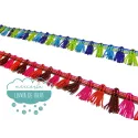 Fleco de borlas multicolor - Serie Kiara Mercería Lluvia de Ideas