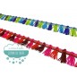 Fleco de borlas multicolor - Serie Kiara Fleco de borlas multicolor - Serie Kiara