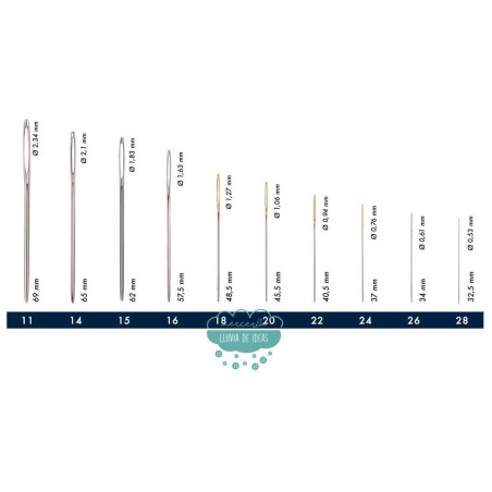Agujas tapiceras nº16 - Cose
