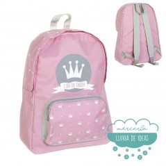 Mochila "I am the queen" - Color rosa