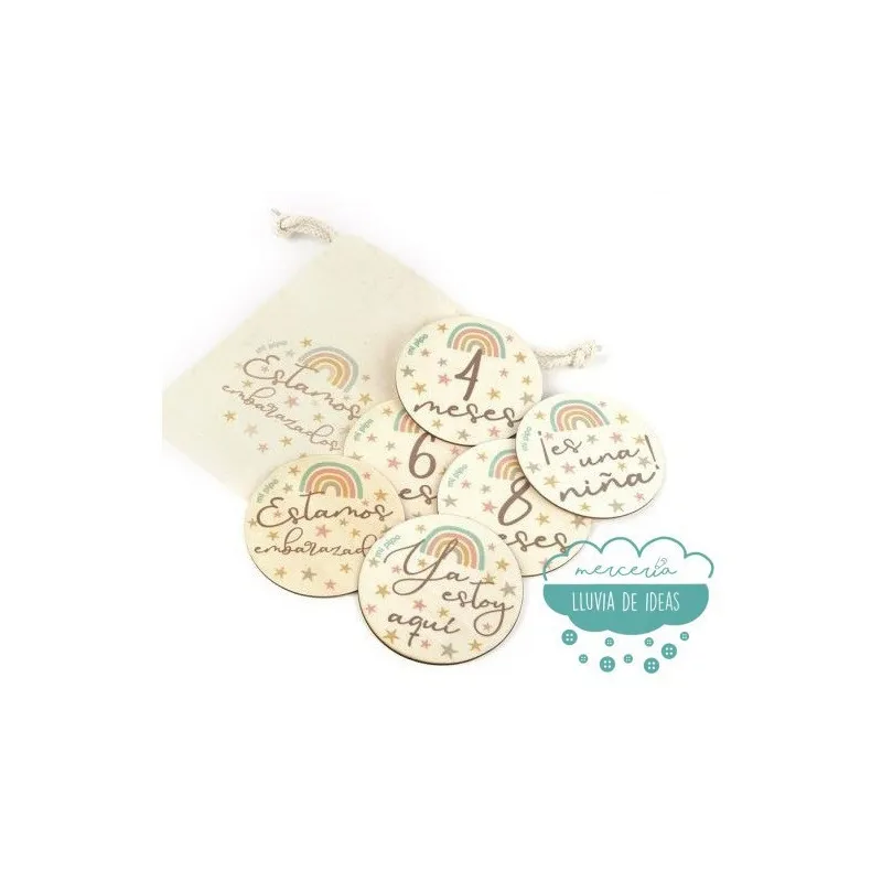 Cumplemeses Embarazo Arcoíris - Mi Pipo