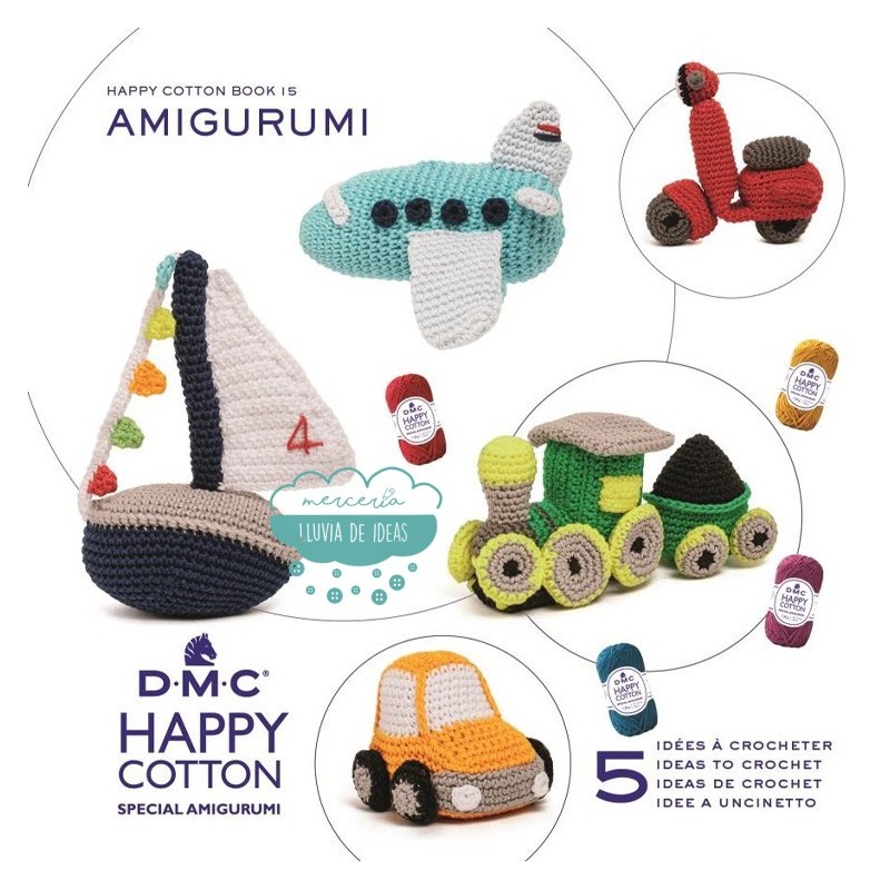 Patrones amigurumi ganchillo - Happy Cotton Book Nº15 DMC