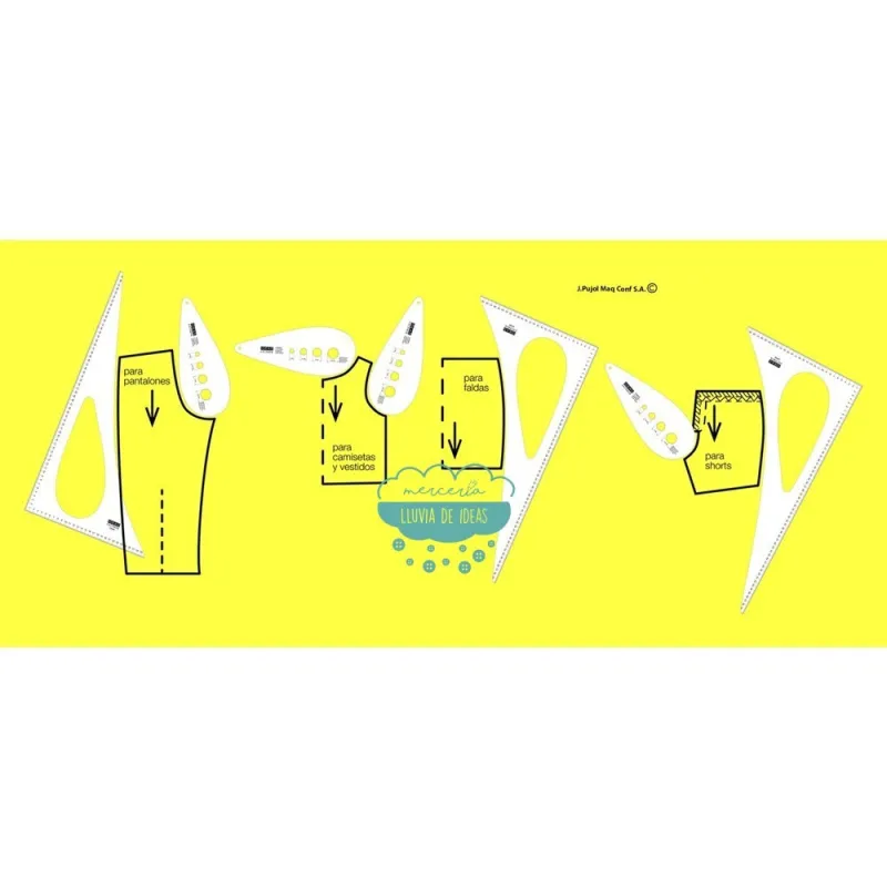 Escuadra de costura con lágrima - Ideas