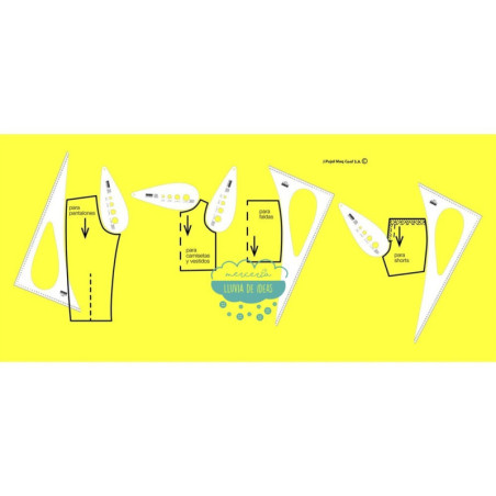 Escuadra de costura con lágrima - Ideas