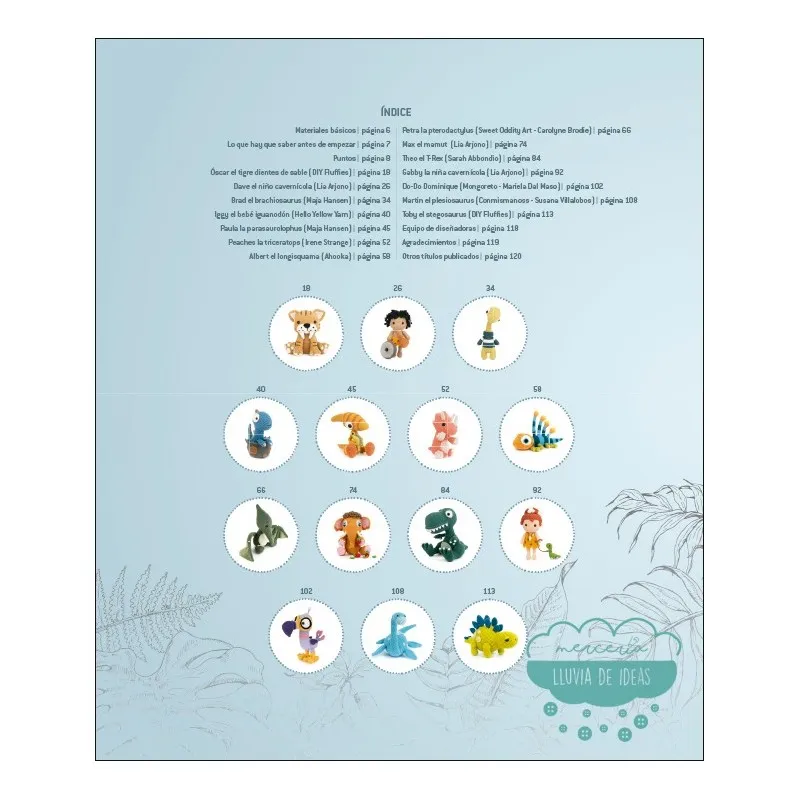 Libro Amigurumi de la Prehistoria