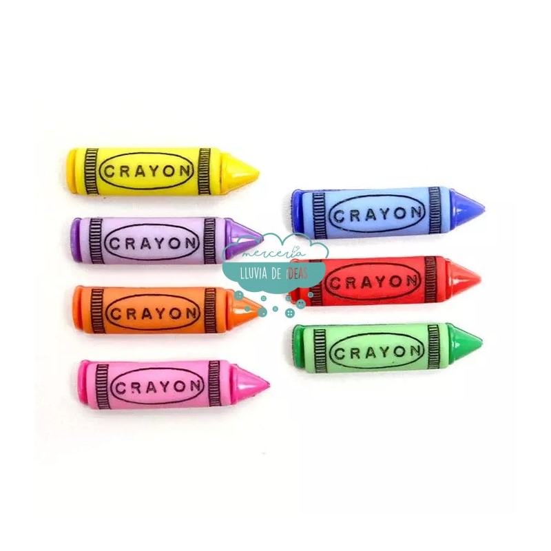 Botones decorativos - Colores Crayon - Dress It Up