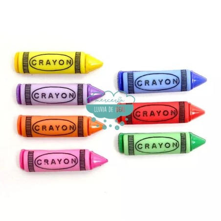Botones decorativos - Colores Crayon - Dress It Up