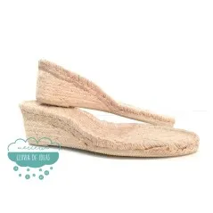 Suela de alpargatas con cuña