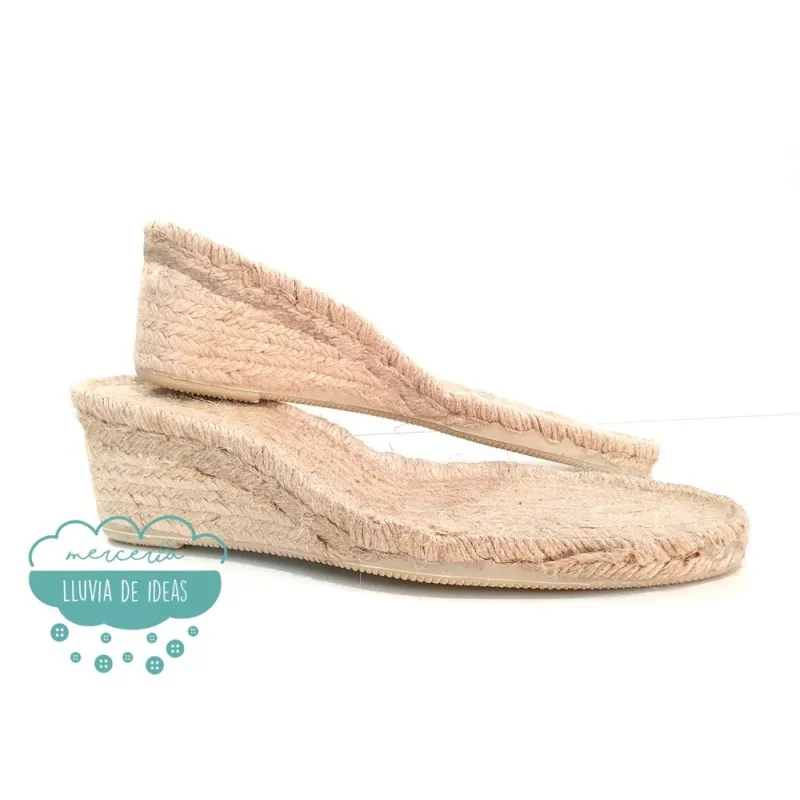 Suela de alpargatas con cuña