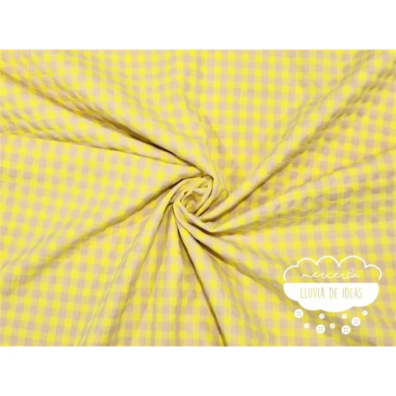 Seersucker vichy flúor