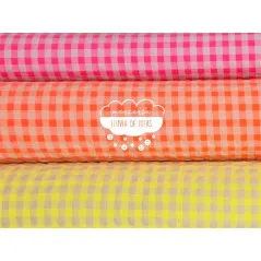 Seersucker vichy flúor