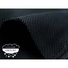 Tejido Mesh 3D Negro 🌧️Mercería Lluvia de Ideas🌧️