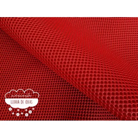 Tejido Mesh 3D Rojo