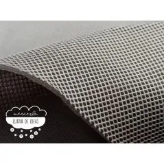 Tejido Mesh 3D Gris oscuro